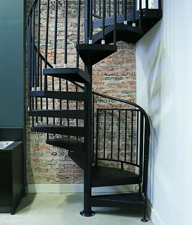 urban office spiral staircase