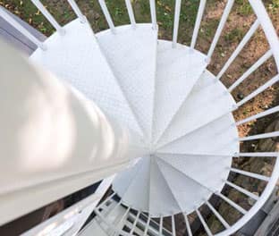 aluminum spiral stair