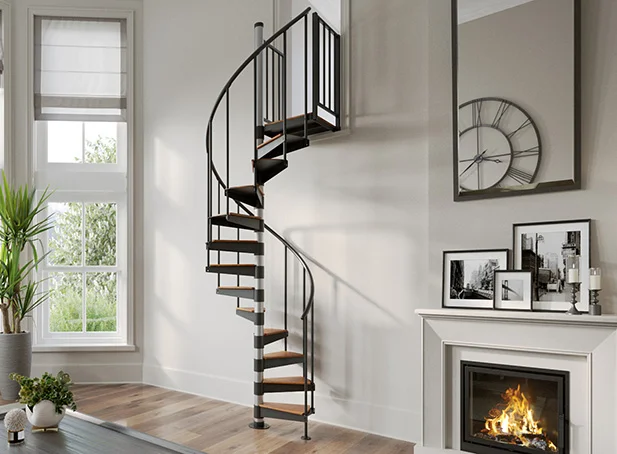 Prefabricated Metal Stairs, Customizable Steel Staircases