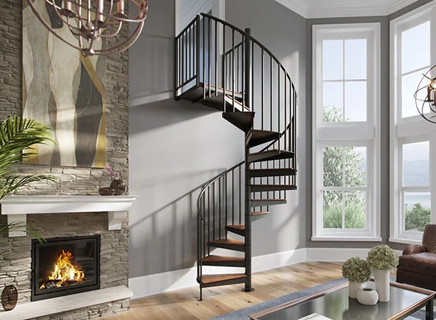 Prefabricated Metal Stairs, Customizable Steel Staircases